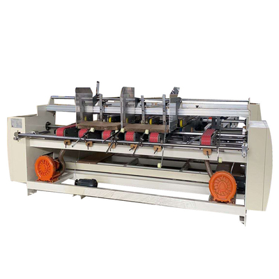 Semi-automatic Cardboard Box Making Plant Folder Gluer Machine for Corrugated Sheets Folding Gluing Machine